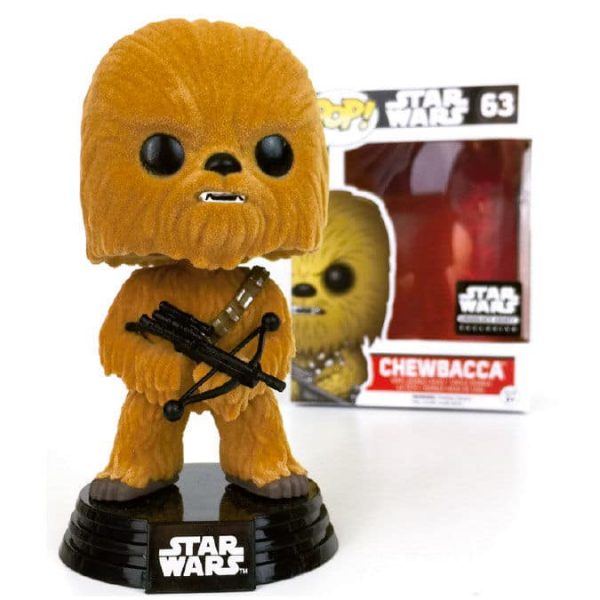 Figura Bobble POP! Star Wars Chewbacca flocked