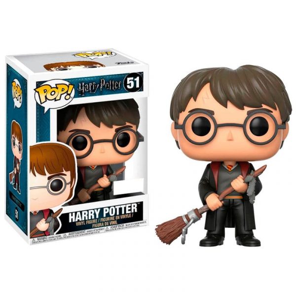 Figura POP Harry Potter Harry with Firebolt & Feather Exclusive