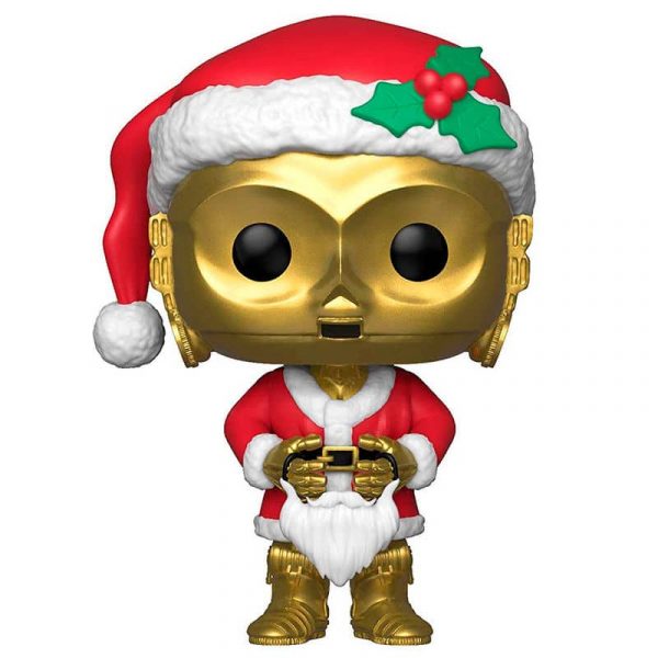 Figura POP Star Wars Holiday C-3PO as Santa