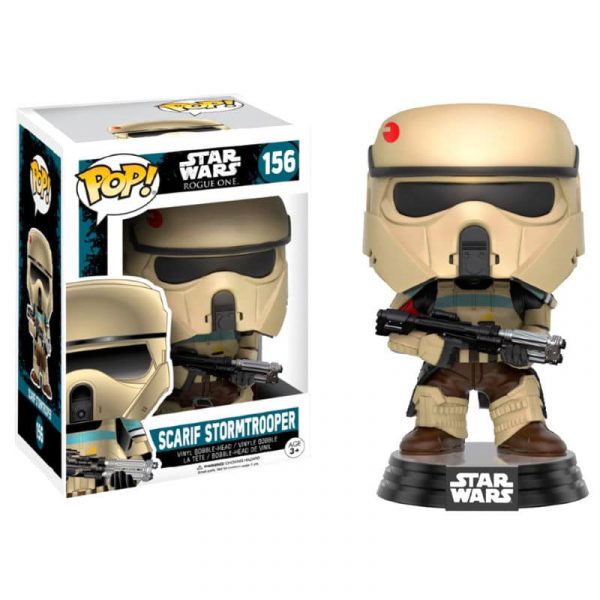 Figura POP Star Wars Rogue One Scarif Stormtrooper Stripes Exclusive