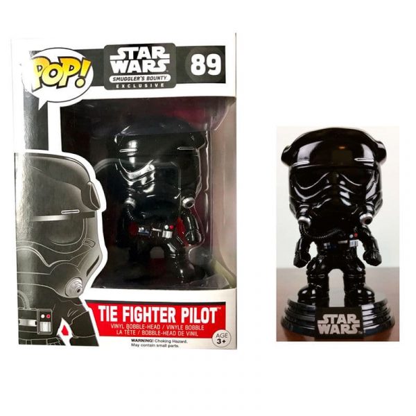 Figura POP Star Wars black chrome Tie Fighter pilot limited