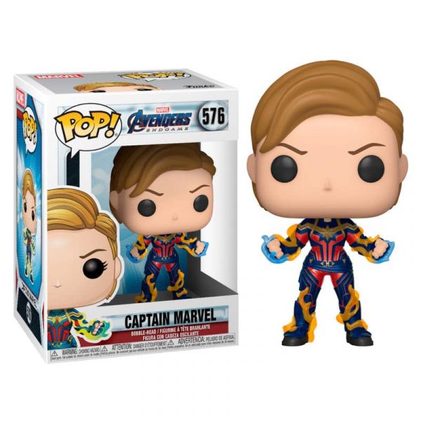 Figura POP Marvel Vengadores Endgame Captain Marvel with New Hair