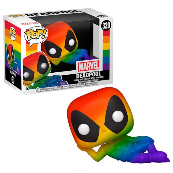 Figura POP Marvel Pride Deadpool Rainbow