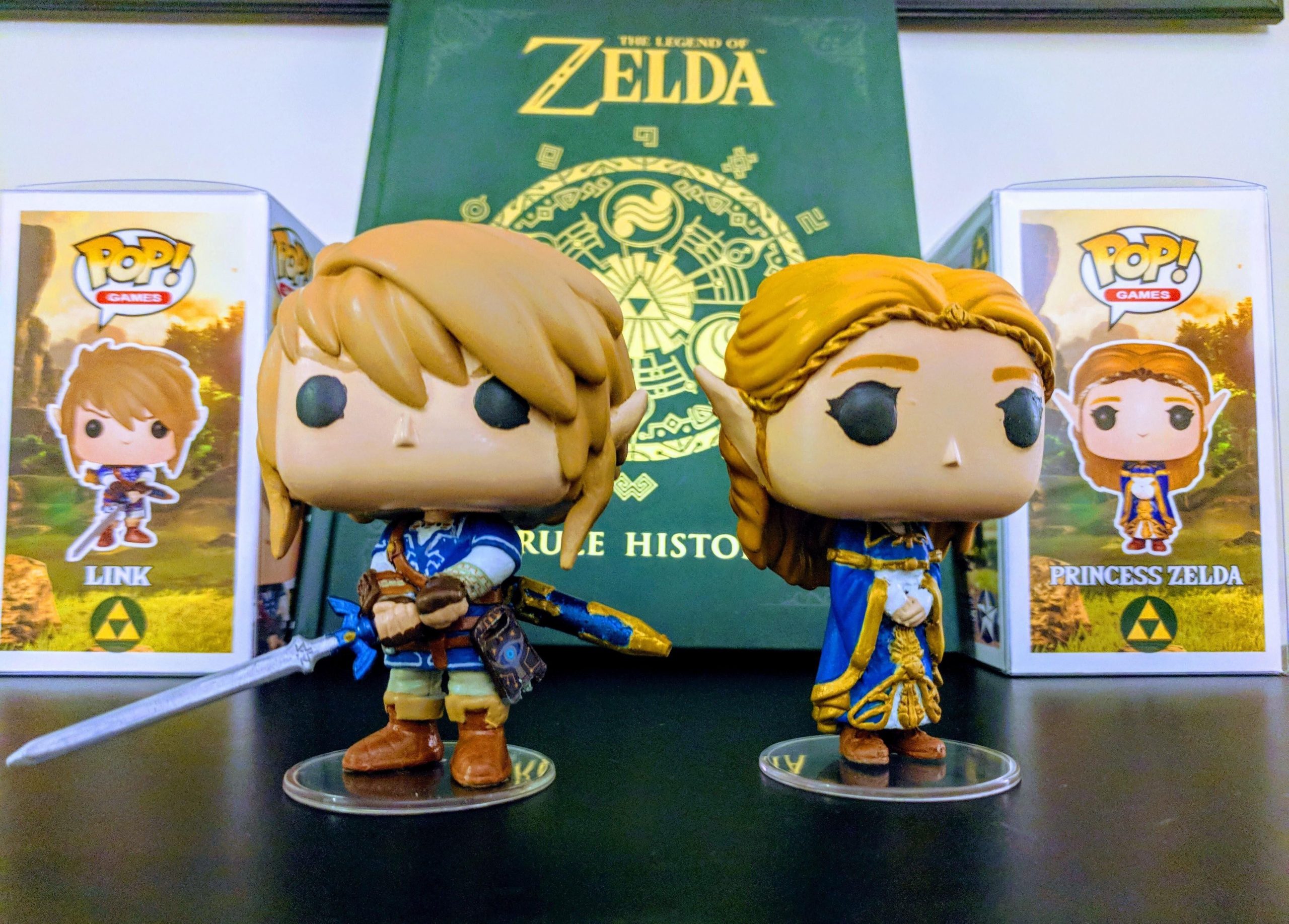 Funko Pop de Zelda y Link