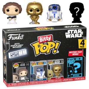 Funko Bitty Pop! Princesa Leia + R2-D2 + C-3PO + ?